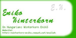 eniko winterkorn business card
